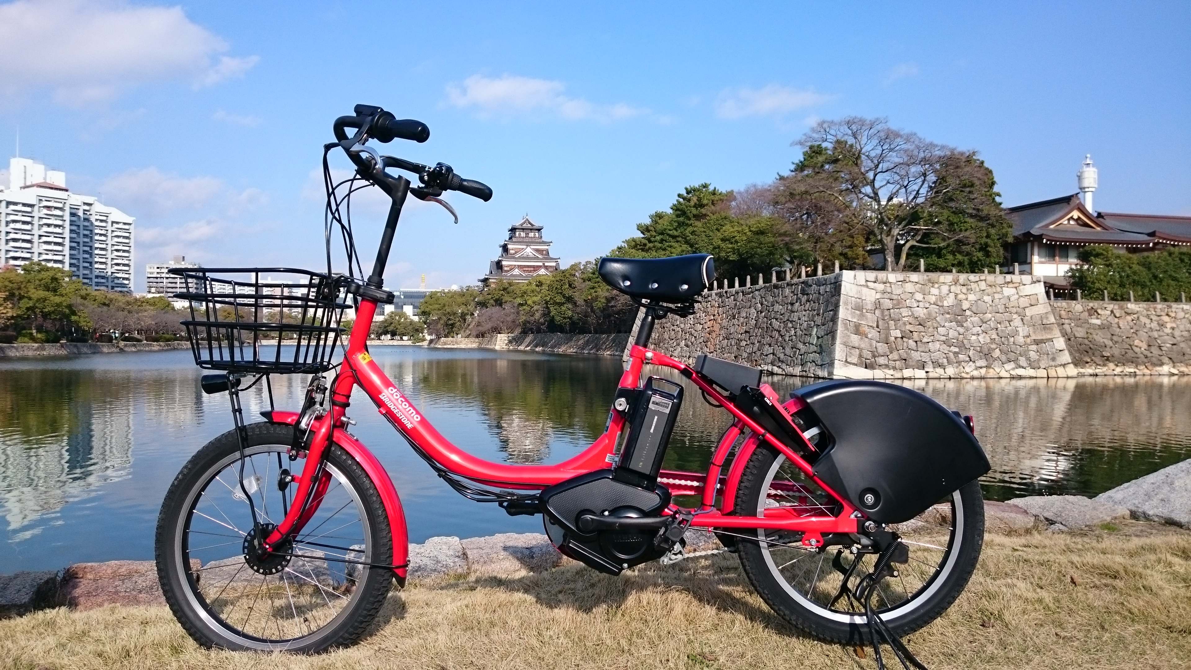 広島市シェアサイクル「ぴーすくる」は電動アシスト自転車を借りられます！