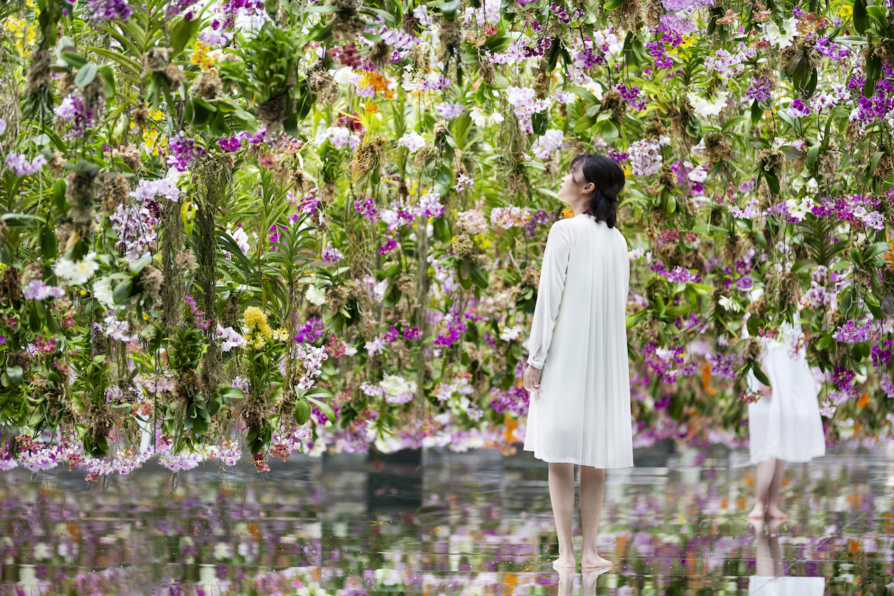 『Floating Flower Garden: 花と我と同根、庭と我と一体 / Floating Flower Garden: Flowers and I are of the Same Root, the Garden and I are One』