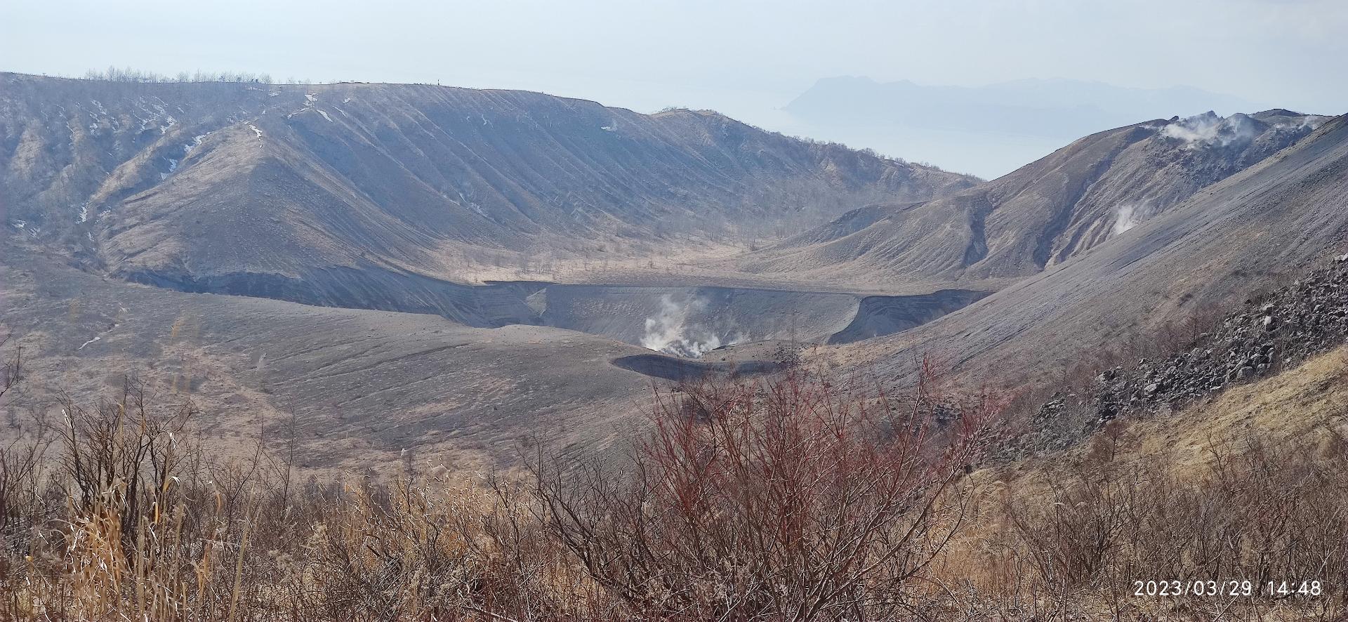 まだ寒いカルデラ